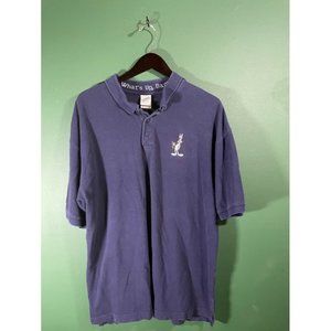 Bugs Bunny - WB Store Men's Blue Short Sleeve Polo Shirt - Size XL